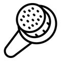 Skin care brush icon outline vector. Physique drainage massage
