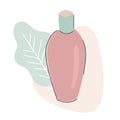 Skin care product bottle illustration