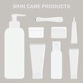 Skin care products. Cream for eyes, face and body.