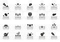 Skin Care Silhouette Icon Set. Skincare Cosmetic, Acne Medical Problem Glyph Pictogram. Dermatology and Cosmetology