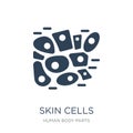 skin cells icon in trendy design style. skin cells icon isolated on white background. skin cells vector icon simple and modern