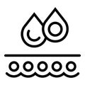 Skin cream dropper icon outline vector. Cosmetic care