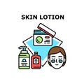 Skin Lotion Vector Concept Color Illustration