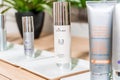 Skin Medica products on display in a clinic, including the Lytera skin brightening serum for