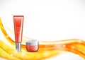 Skin moisturizer cosmetic design template Royalty Free Stock Photo