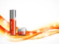 Skin moisturizer cosmetic design template Royalty Free Stock Photo