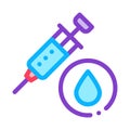 Skin Rejuvenation Injection Icon Vector Outline Illustration