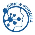 Skin renew icon for anti-age and anti wrickles Royalty Free Stock Photo