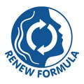 Skin renew icon for anti-age and anti-wrickles Royalty Free Stock Photo