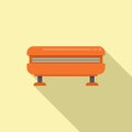 Skin solarium icon flat vector. Tan bed Royalty Free Stock Photo