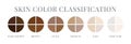 Skin Tone Color Classification Isolated