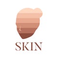 Skin tone icon color . Royalty Free Stock Photo