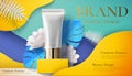 Skincare plastic tube ads