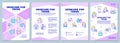 Skincare for teens purple brochure template