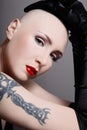 Skinhead beauty Royalty Free Stock Photo