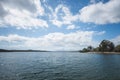 Lake Skinner Reservoir Recreation Area on a Cloudy Day in Temecula, Riverside County, California Royalty Free Stock Photo