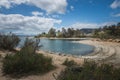 Lake Skinner Reservoir Recreation Area on a Cloudy Day in Temecula, Riverside County, California Royalty Free Stock Photo