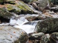 Skinny Dip Falls Waterfall Blue Ridge Parkway Royalty Free Stock Photo