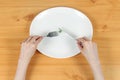 Eating disorder concept Royalty Free Stock Photo