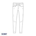 Skinny jeans Royalty Free Stock Photo