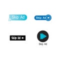 Skip Ad  icon Royalty Free Stock Photo