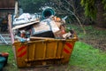 Skip full of rubbish, ready for pick up