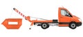 Skip loader truck