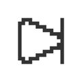 Skip next button pixelated ui icon
