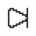 Skip next button pixelated ui icon
