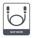 skip rope icon in trendy design style. skip rope icon isolated on white background. skip rope vector icon simple and modern flat