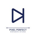 Skip to end pixel perfect linear ui icon Royalty Free Stock Photo