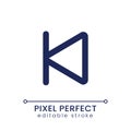Skip to start pixel perfect linear ui icon Royalty Free Stock Photo