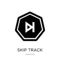 skip track icon in trendy design style. skip track icon isolated on white background. skip track vector icon simple and modern