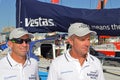 Skipper Chris Nicholson Right and Crew Member Maciel Cicchetti From Team Vestas Wind