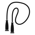 Skipping rope icon, simple style