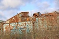 Skips in a scrap metal yard Royalty Free Stock Photo