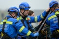 Skipsea, Yorkshire, UK, May 2023. Coastguard resue operation. Royalty Free Stock Photo