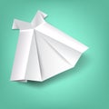 Skirt folded paper Royalty Free Stock Photo