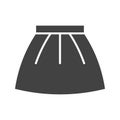 Skirt icon vector image.