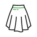 Skirt icon vector image.