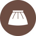 Skirt icon vector image.