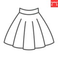 Skirt line icon