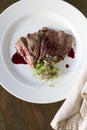 Skirt Steak with Pomegranate Gastrique