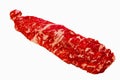 Skirt Steak is on a white background. Royalty Free Stock Photo