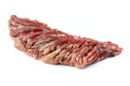 Skirt steak on a white background Royalty Free Stock Photo