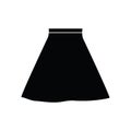 Skirt vector icon. clothes clothing icon dress