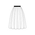 Skirt vector illustration