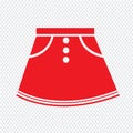 Skirts icon Illustration sign design Royalty Free Stock Photo
