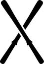 Skis Crossed Symbol