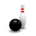 Skittle with Bowling Ball